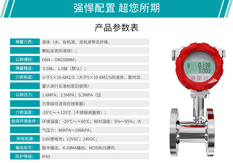 渦輪流量計(jì)參數(shù)要求 渦輪流量計(jì)參數(shù)要求